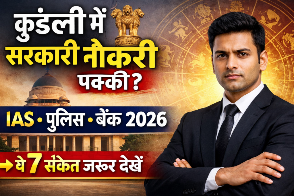 कुंडली में सरकारी नौकरी योग 2026