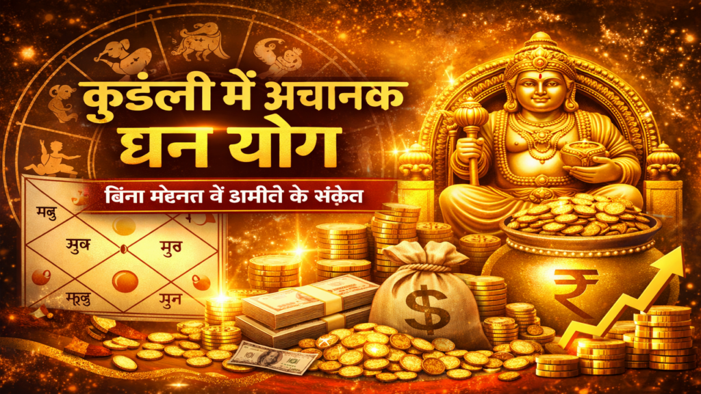 कुंडली में अचानक धन योग